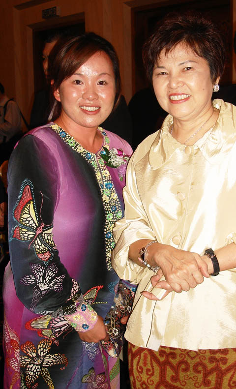 Emilia with Datuk Dr. Ng Yen Yen 