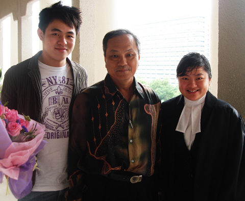 Mark, dad and Cecilia