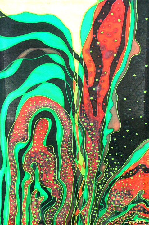 passing 70cm x 50cm batik on cotton 2005 passing 70cm x 50cm batik on cotton 2005