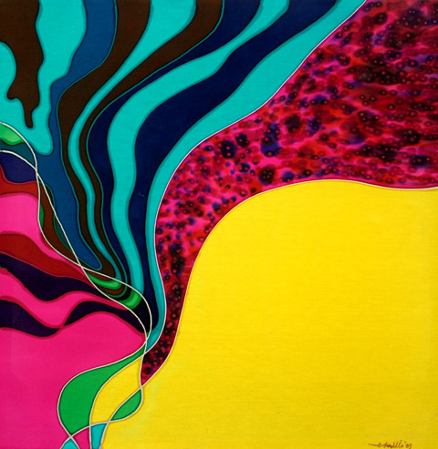 radiant 100cm x 100cm batik on cotton 2005 radiant 100cm x 100cm batik on cotton 2005