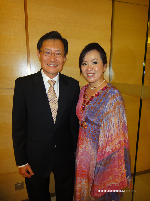 Emilia & Datuk Dr. Victor Wee, Chairman of Malaysian Tourism Promotional Board