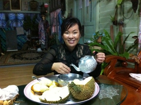 at Aziz Awang's house for Kampung Durian 