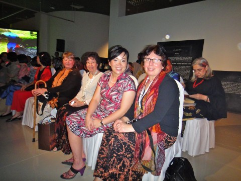in the charity batik fashion show... 
