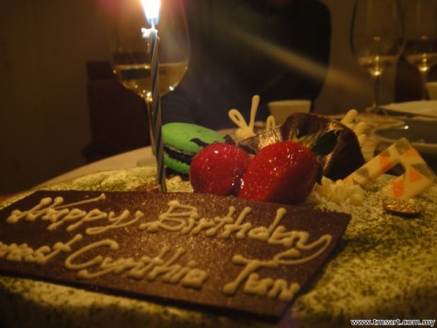 wonderful birthday celebration at Prince Hotel, so much wine, fine dining and delicious cake from Tai Zi Heen Restaurant 