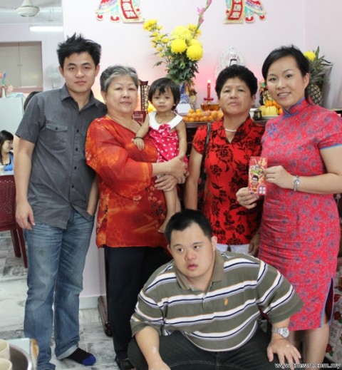 with my aunty family 