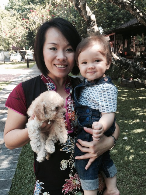 with jia jia this morning 