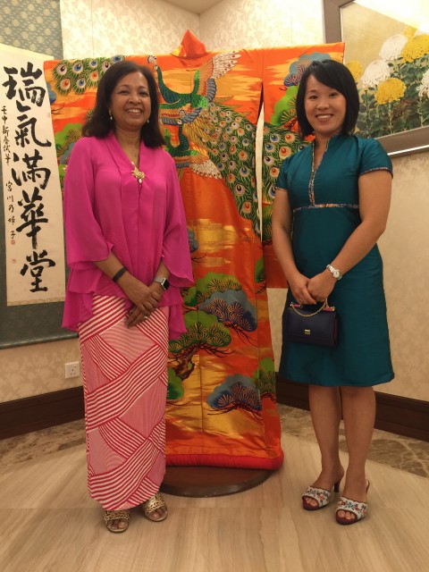 with Datin Marina Mahathir